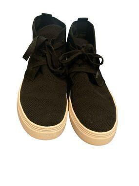 Men's Strauss & Ramm The Chukka-FK  Bllack High-Top Sneakers with White Sole